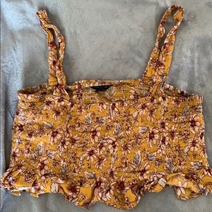 AMERICAN EAGLE FLORAL CROP TOP